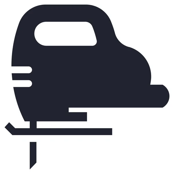 Coupe Charpentier Icône Coupe Dans Style Solide — Image vectorielle