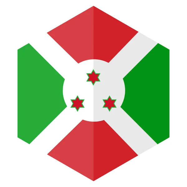 Africa Burundi Country Icon Flat Style — стоковый вектор