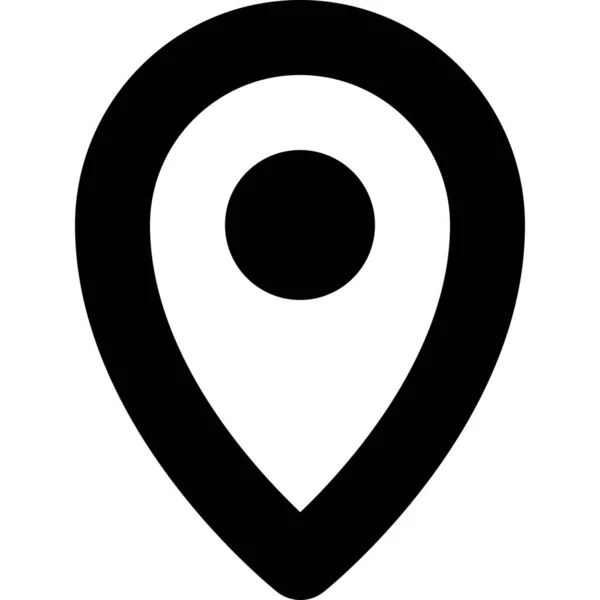 Locatiekaarten Navigatiepictogram Contourstijl — Stockvector