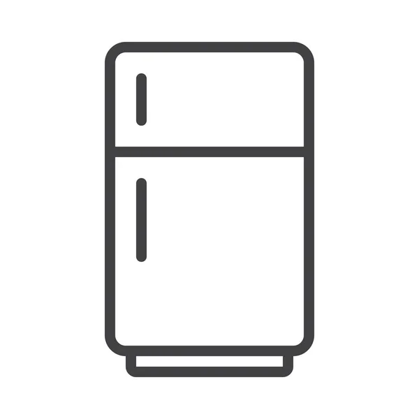 Portes Réfrigérateur Meubles Icône Dans Catégorie Alimentation Boissons — Image vectorielle