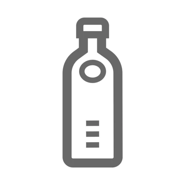 Icono Del Envase Botella Bebida Estilo Del Esquema — Vector de stock