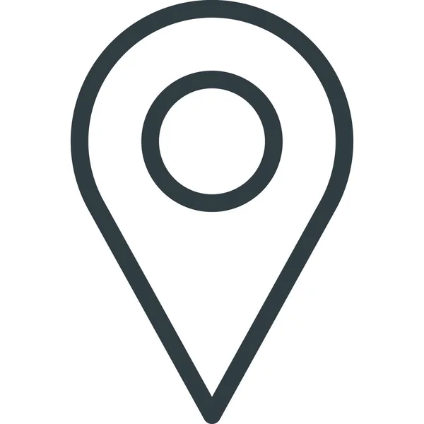 Geolocation Location Map Icon Umrissstil — Stockvektor