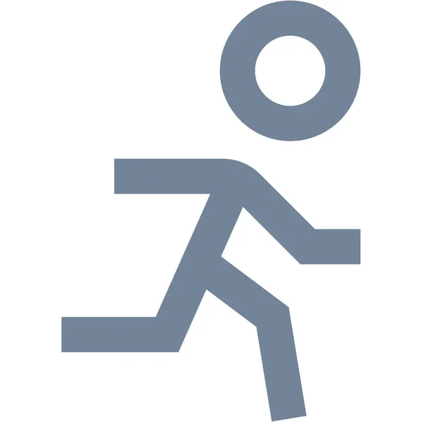 Human Line Man Icon Outline Stil — Stockvektor