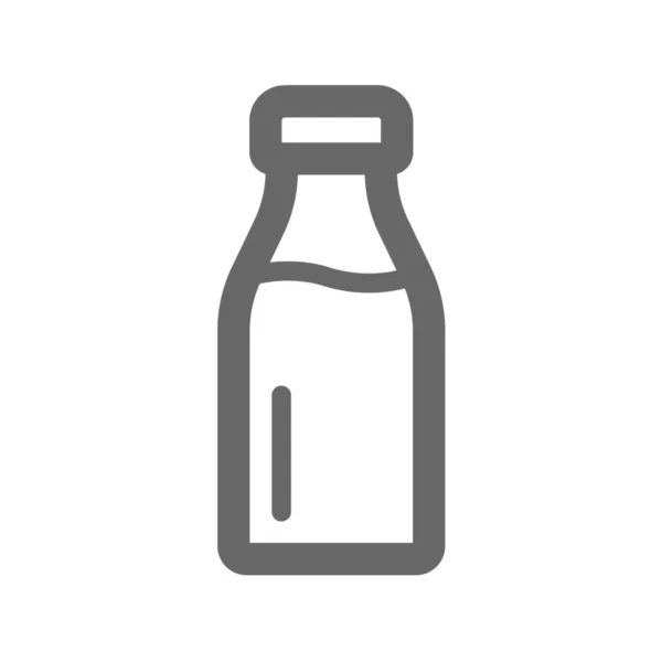 Drank Fles Container Pictogram Outline Stijl — Stockvector