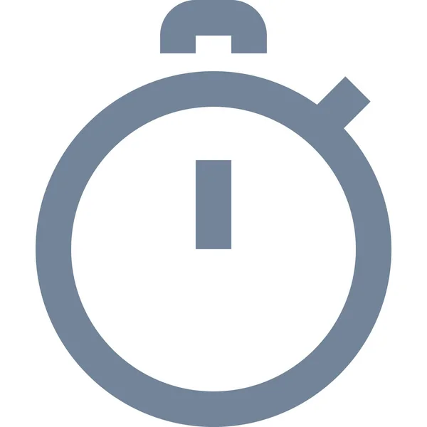 Icono Gimnasio Cronometer Fitness Estilo Outline — Vector de stock