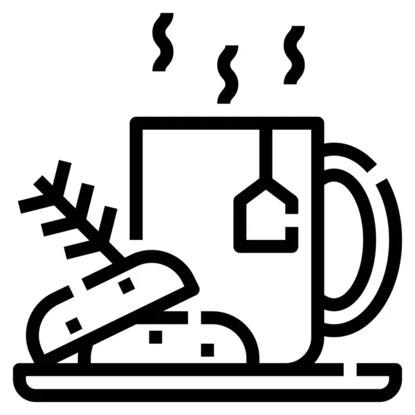 Ikona Filiżanki Kawy — Wektor stockowy