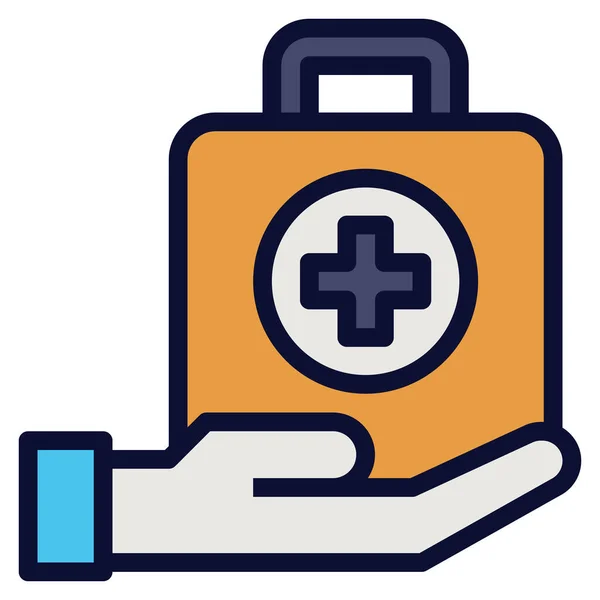 Aid Drug First Icon Education School Learning Category — Stock Vector