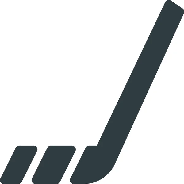 Fitness Hockey Sport Icoon Solide Stijl — Stockvector