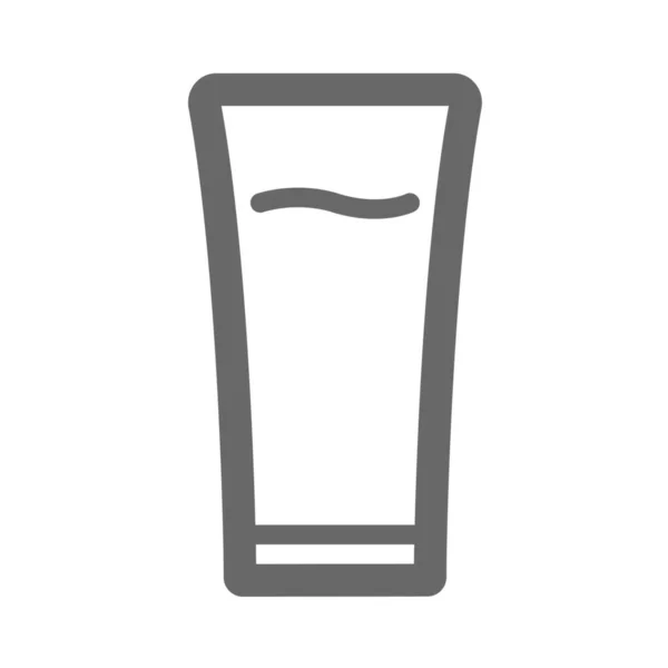 Bebida Cóctel Bebida Icono Estilo Del Esquema — Archivo Imágenes Vectoriales