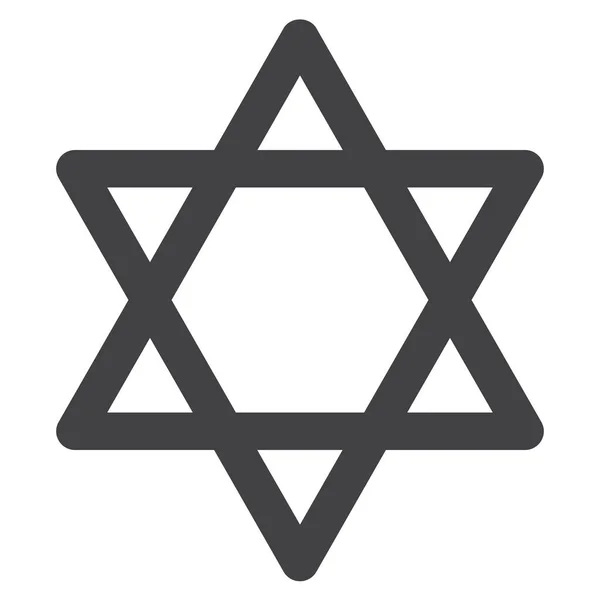 David Judaísmo Religião Ícone Categoria Cultura Comunidades — Vetor de Stock
