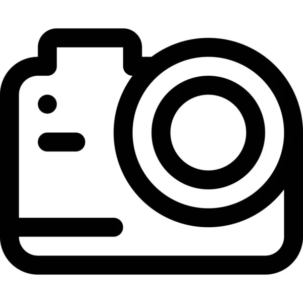 Fotocamera Azione Media Icona — Vettoriale Stock