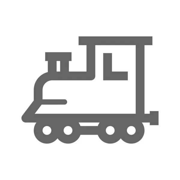 Icona Del Percorso Rialway Ferroviario Stile Outline — Vettoriale Stock