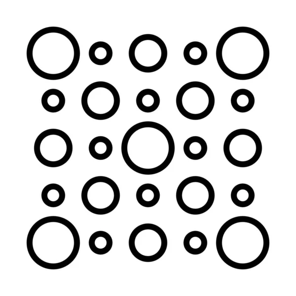 Abstract Circle Creative Icon Outline Style — Stock Vector