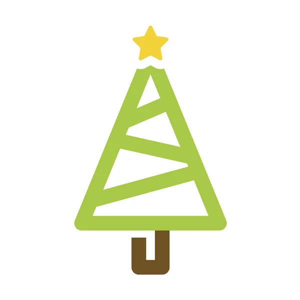Γιορτάζουν Χριστούγεννα Εικονίδιο Mastree Στυλ Περίγραμμα — Διανυσματικό Αρχείο