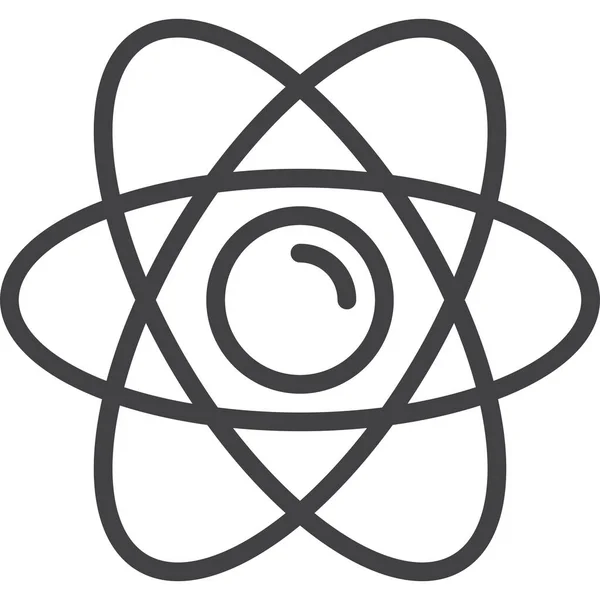 Atommag Molekula Ikon Tudomány Kutatás Kategóriában — Stock Vector