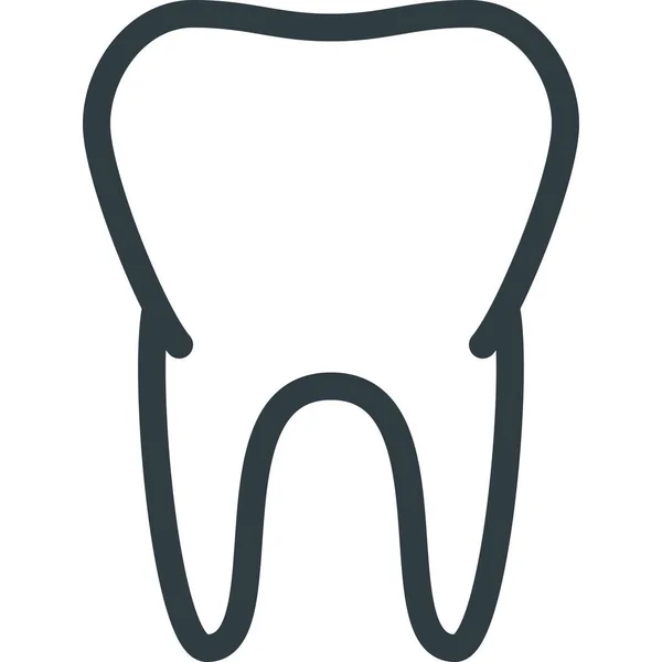 Cuidados Odontológico Ícone Dentista Estilo Esboço — Vetor de Stock