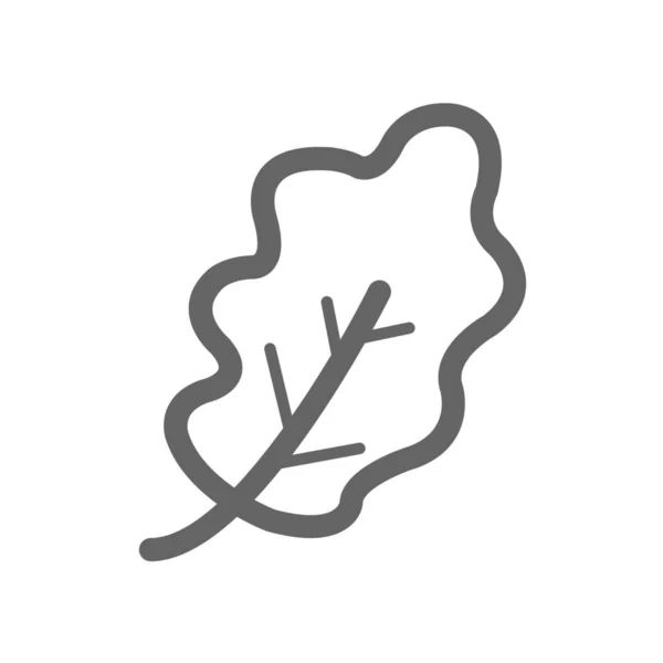 Ikona Kwiat Zwierząt Liść Stylu Konturu — Wektor stockowy