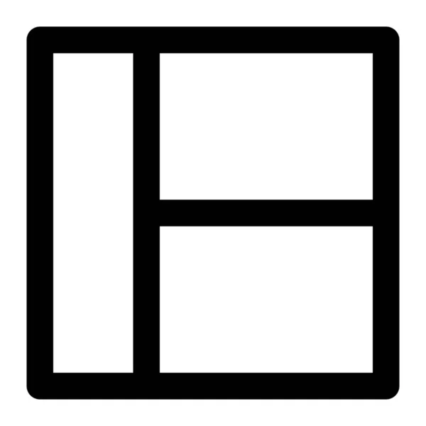 Editor Layout Zeichen Symbol Outline Stil — Stockvektor