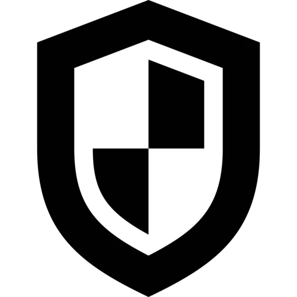 Privacy Proteggere Icona Sicurezza Stile Solid — Vettoriale Stock