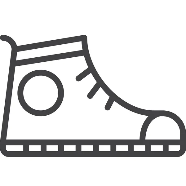 Zapatillas Sport Icon Estilo Outline — Vector de stock