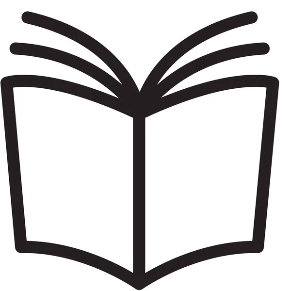 Book Manual Read Icon Outline Style — 스톡 벡터