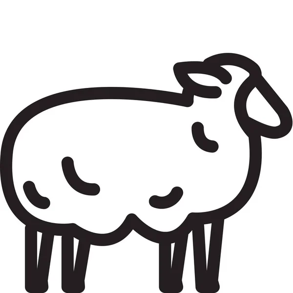 Ikona Cyfrowa Ikony Owiec — Wektor stockowy