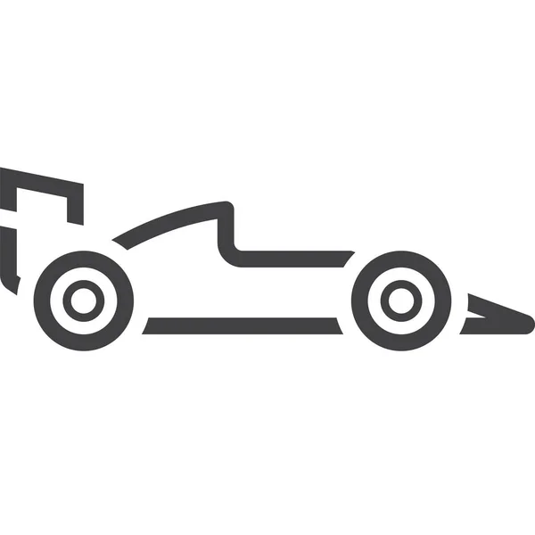 Coche Rápido Icono Carreras Estilo Esquema — Archivo Imágenes Vectoriales