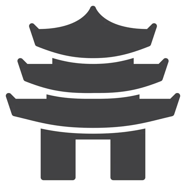 Buddyjska Ikona Pagody Budowlanej Kategorii Kultura Społeczności — Wektor stockowy