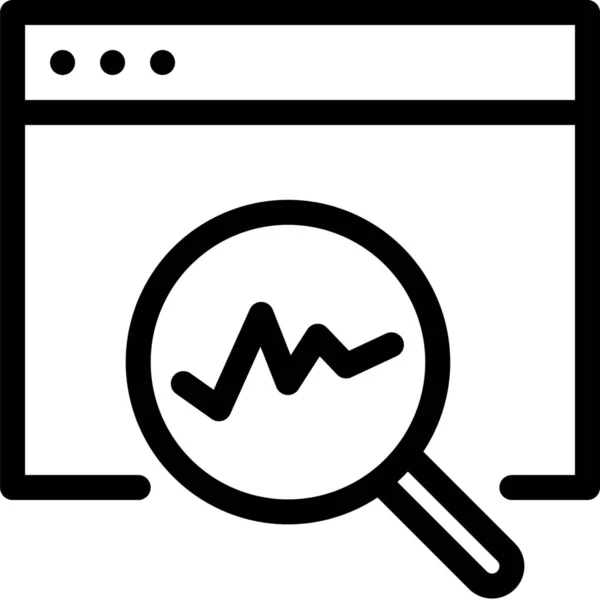 Analyze Performance Seo Icon Outline Style — Stock Vector