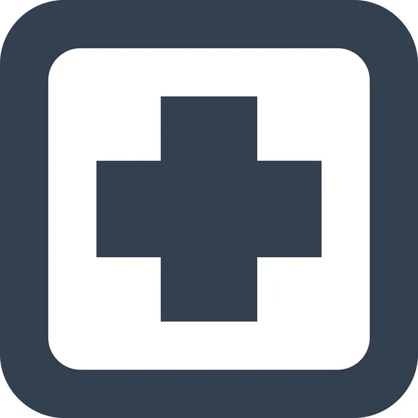 Help Emergency Medical Icon Solid Style — Stock Vector