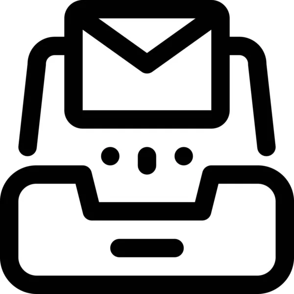 Mail Box Inbox Icon — Stock Vector