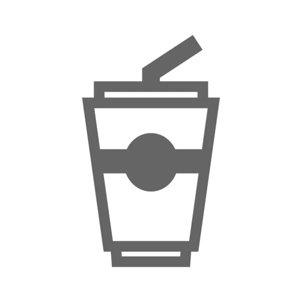 Bebidas Alcohólicas Icono Del Café Estilo Esquema — Vector de stock