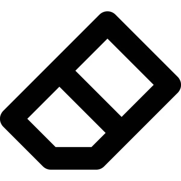 Herausgeber Gummizeichen Symbol Solid Stil — Stockvektor