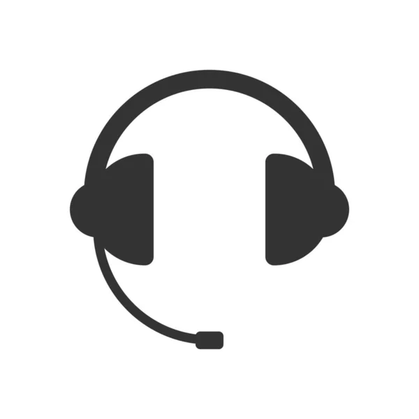 Icono Soporte Auriculares Estilo Sólido — Vector de stock