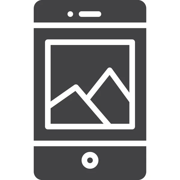 Ikona Galerii Zdjęć Smartfona — Wektor stockowy