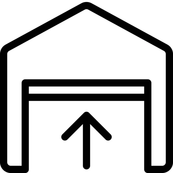 Garage Opening Οικογενειακό Οικιακό Εικονίδιο Στην Κατηγορία Οικογένεια Οικιακό — Διανυσματικό Αρχείο