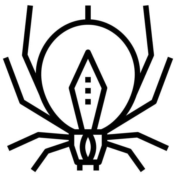 Halloween Insect Poison Icon Outline Style — Stockvector