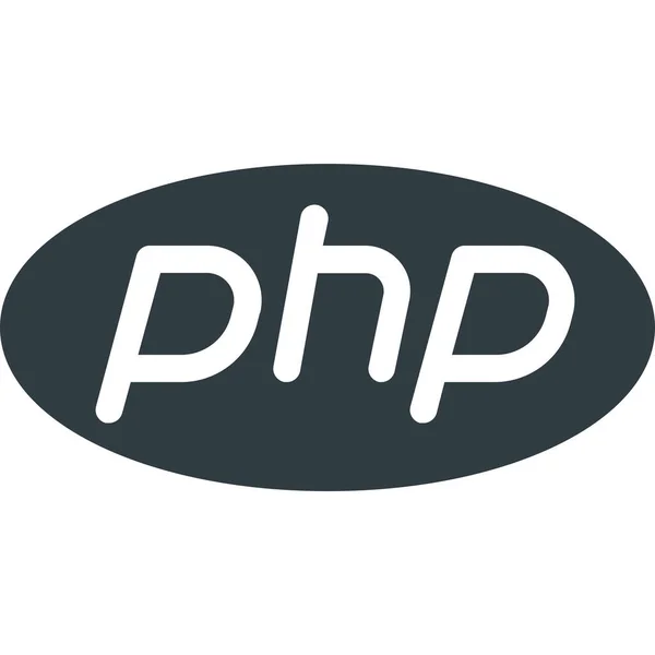 Solidスタイルの開発Phpプログラミングアイコン — ストックベクタ