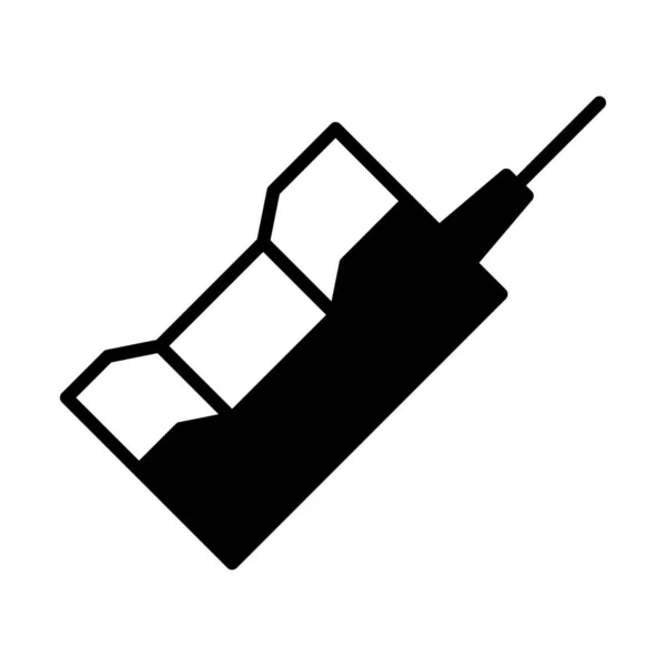 Oproep Mobiele Telefoon Pictogram Solid Stijl — Stockvector