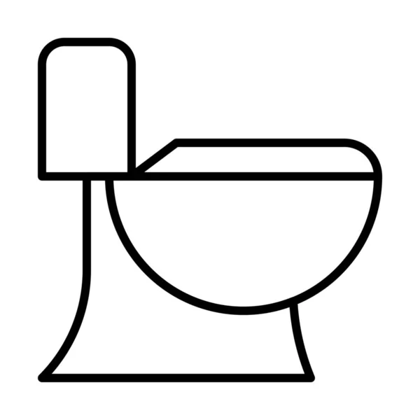 Bathroom Bowl Restroom Icon Outline Style — 스톡 벡터