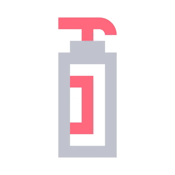 Friseur Schönheitssalon Flaschensymbol Outline Stil — Stockvektor