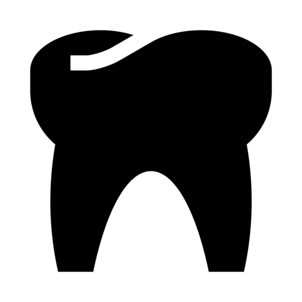 Odontologia Dente Ícone Dental —  Vetores de Stock