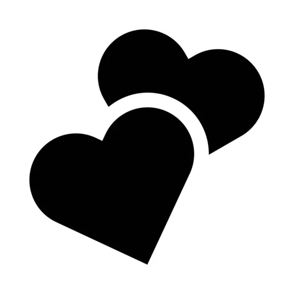Romantik Herzen Liebe Ikone Der Kategorie Valentinstag — Stockvektor