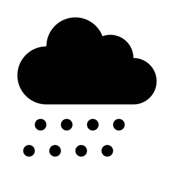 Nube Gotas Icono Líquido — Archivo Imágenes Vectoriales