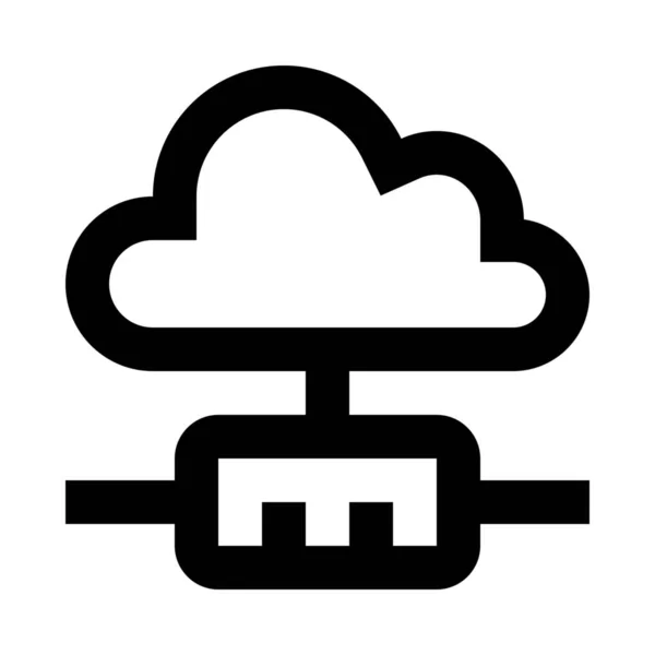 Access Cloud Verbindung Symbol Der Kategorie Infrastruktur — Stockvektor