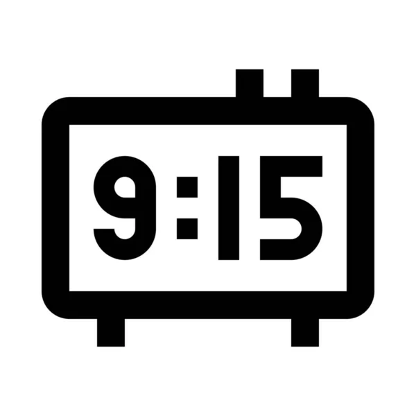 Alarm Clock Schedule Icon Signs Symbols Category — Stock Vector