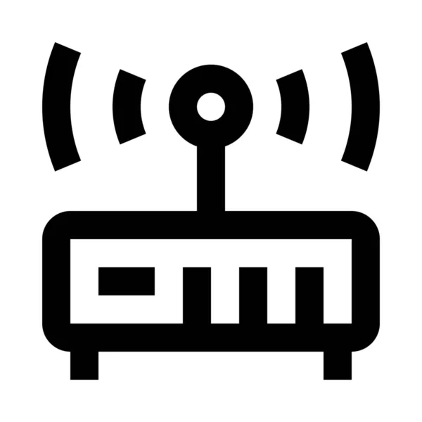 Gerät Internet Netzwerk Symbol Outline Stil — Stockvektor