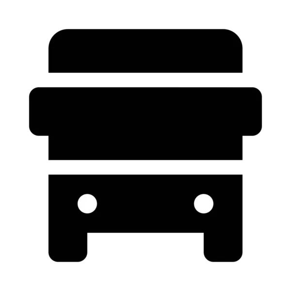 Otobüs Toplu Taşıma Okulu Simgesi — Stok Vektör