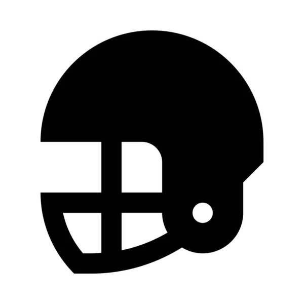 American Football Helmet Icon — Stock Vector