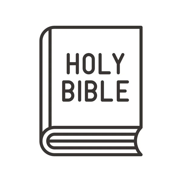 Bible Book Holy Icon Outline Style — Stock Vector